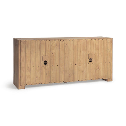 Coastal Haven Reclaimed Oak Buffets & Cabinet Bristol Four-Door Cabinet Collection