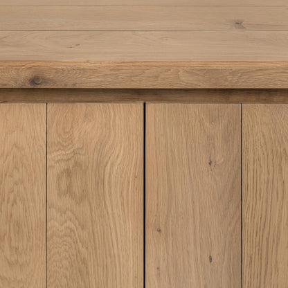 Coastal Haven Reclaimed Oak Buffets & Cabinet Bristol Four-Door Cabinet Collection