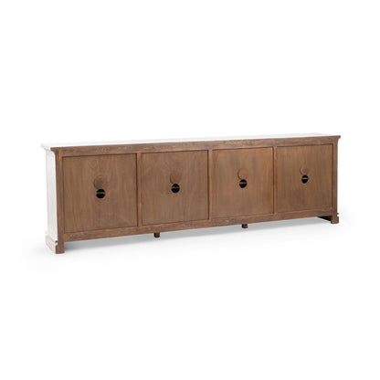 Shorline Wash Reclaimed Pine Buffets & Cabinet Elmer Eight-Door Cabinet Collection