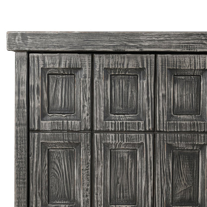 Timeworn Black Reclaimed Pine Buffets & Cabinet Willmark Six-Door Cabinet Collection