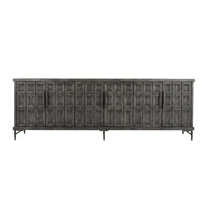 Timeworn Black Reclaimed Pine Buffets & Cabinet Willmark Six-Door Cabinet Collection