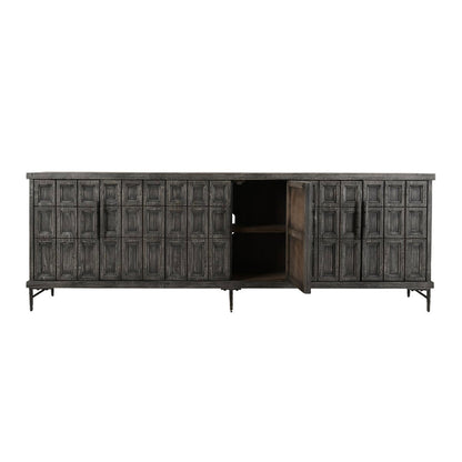 Timeworn Black Reclaimed Pine Buffets & Cabinet Willmark Six-Door Cabinet Collection