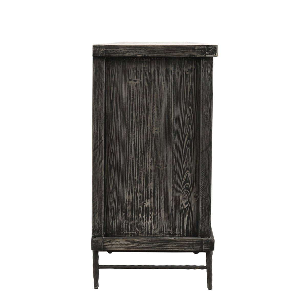 Timeworn Black Reclaimed Pine Buffets & Cabinet Willmark Six-Door Cabinet Collection