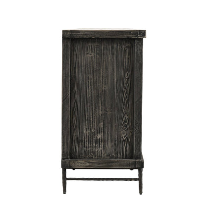 Timeworn Black Reclaimed Pine Buffets & Cabinet Willmark Six-Door Cabinet Collection