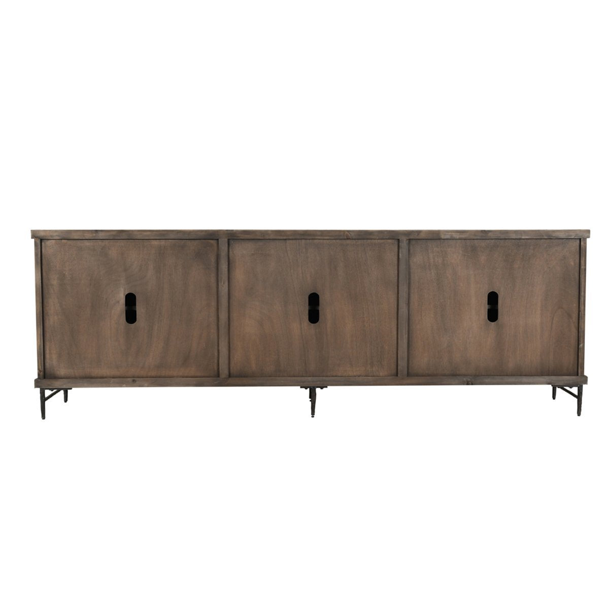 Timeworn Black Reclaimed Pine Buffets & Cabinet Willmark Six-Door Cabinet Collection