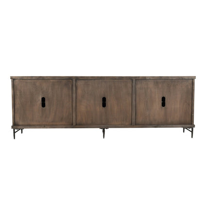 Timeworn Black Reclaimed Pine Buffets & Cabinet Willmark Six-Door Cabinet Collection