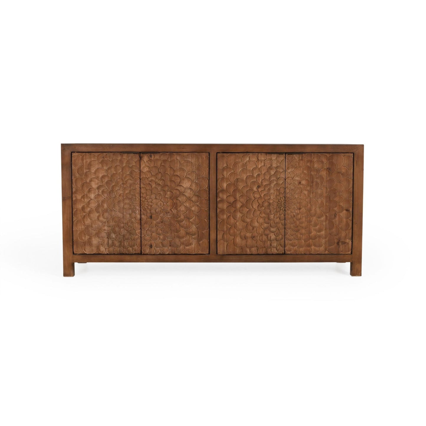 Brown Reclaimed Pine Buffets & Cabinet Astrid Four-Door Buffet Collection