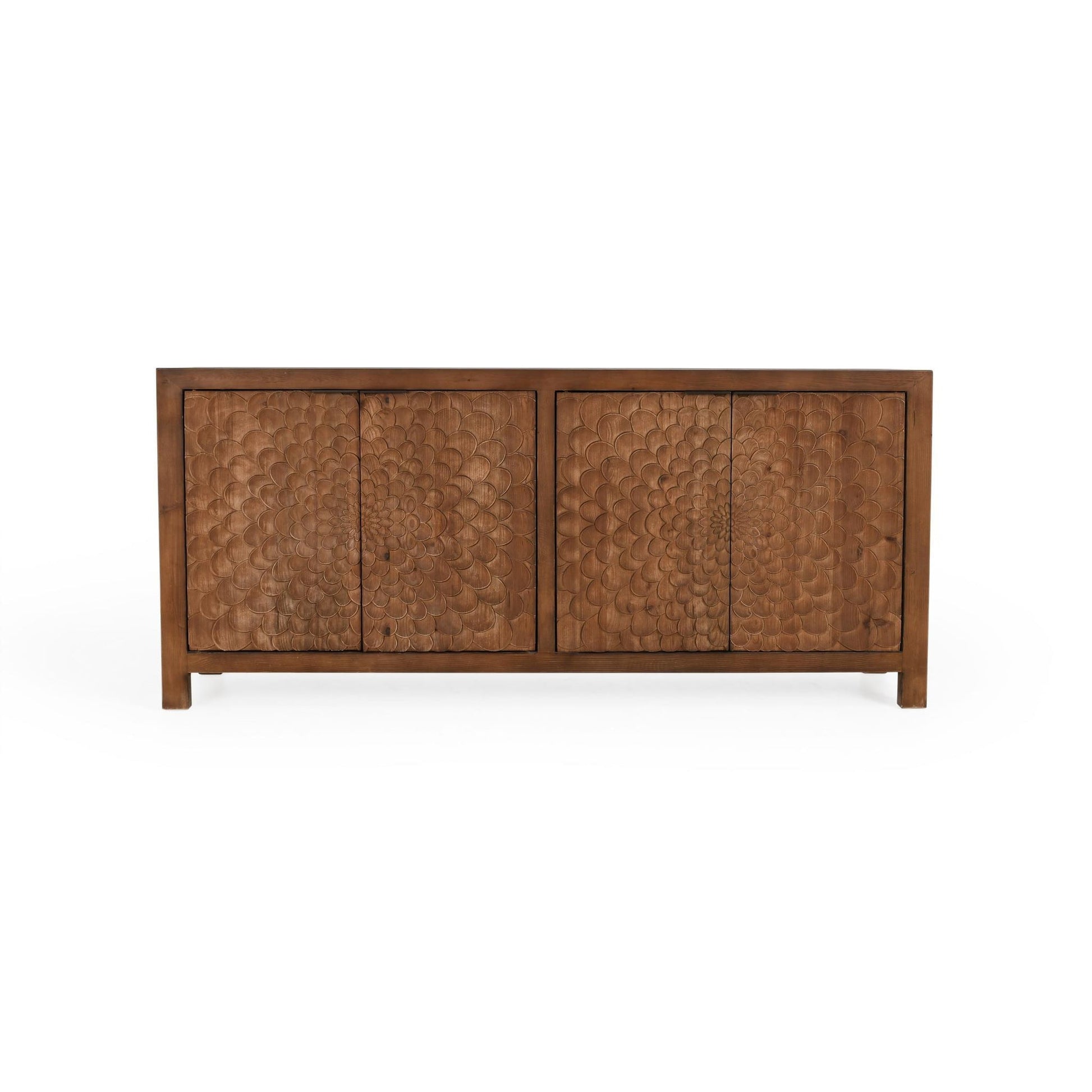 Brown Reclaimed Pine Buffets & Cabinet Astrid Four-Door Buffet Collection