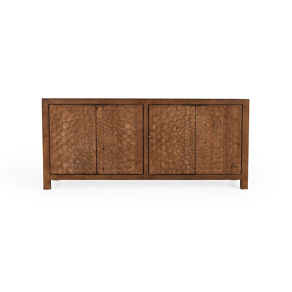 Brown Reclaimed Pine Buffets & Cabinet Astrid Four-Door Buffet Collection