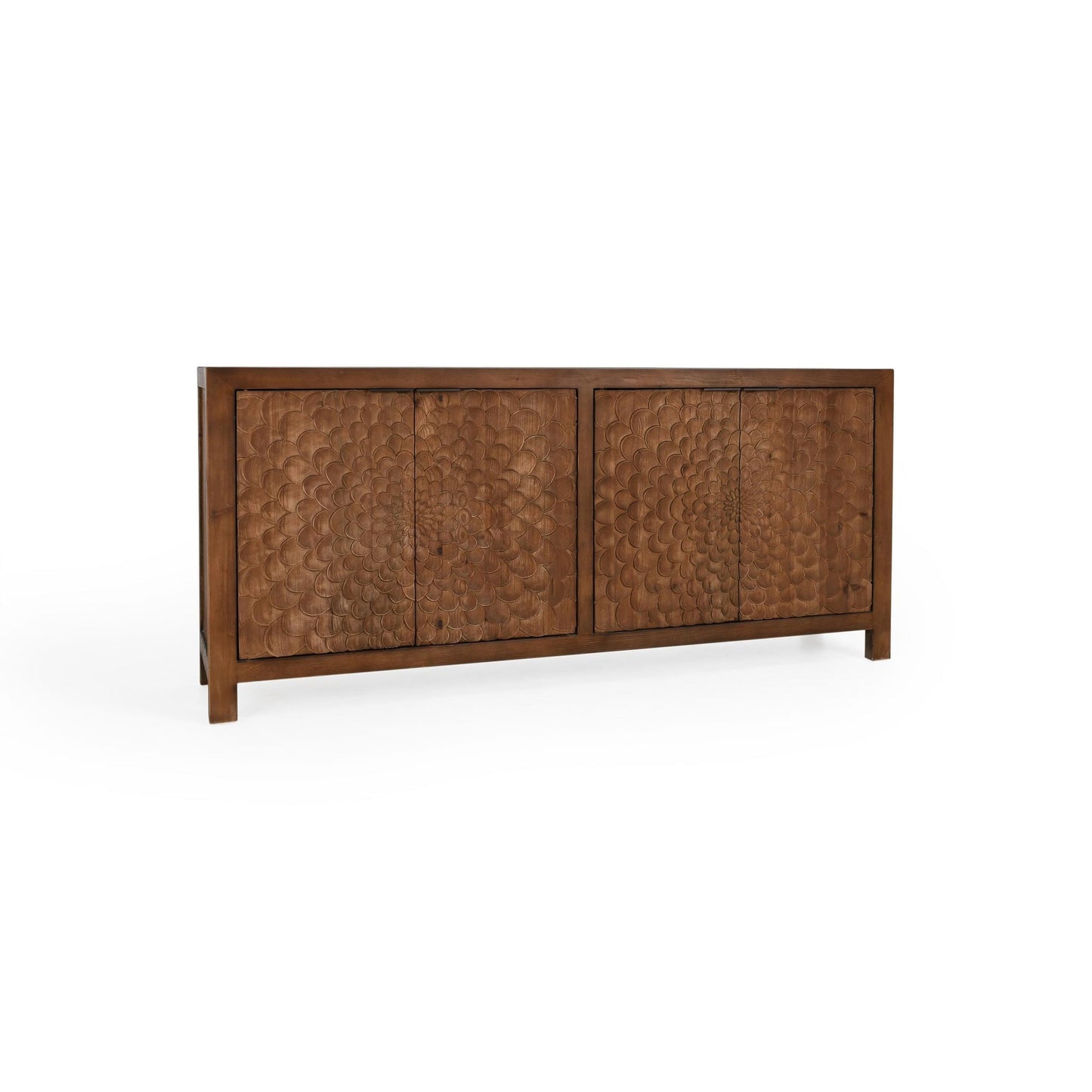 Brown Reclaimed Pine Buffets & Cabinet Astrid Four-Door Buffet Collection