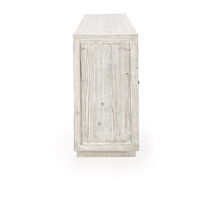 Timeworn Cream Reclaimed Pine Buffets & Cabinet Selma Six-Door Cabinet Collection