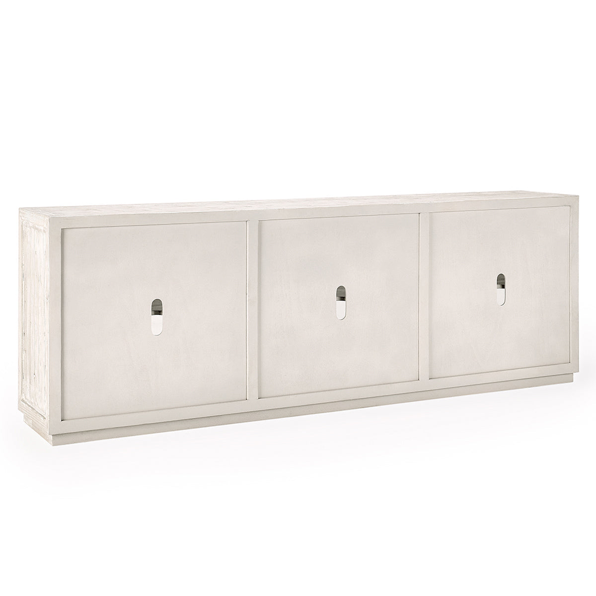 Timeworn Cream Reclaimed Pine Buffets & Cabinet Selma Six-Door Cabinet Collection