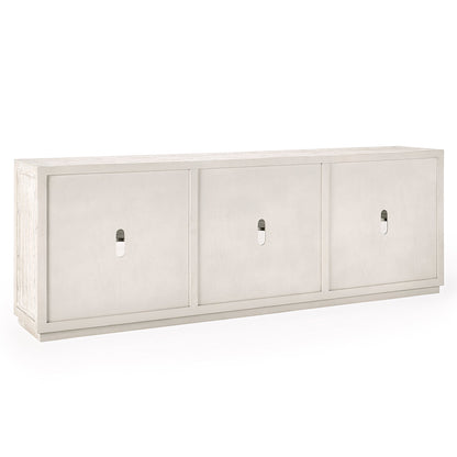 Timeworn Cream Reclaimed Pine Buffets & Cabinet Selma Six-Door Cabinet Collection