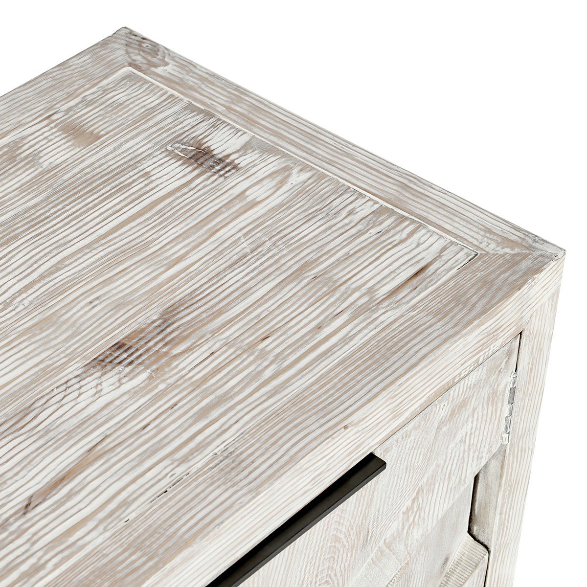 Vintage Cream Reclaimed Pine Buffets & Cabinet Frederick Six-Door Cabinet Collection