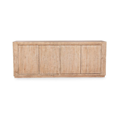 Antique Beige Reclaimed Pine Buffets & Cabinet Wolden Four-Door Buffet Collection