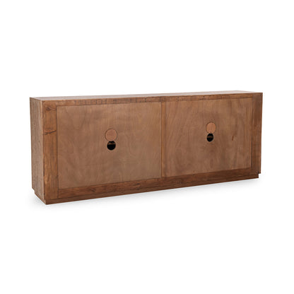 Antique Beige Reclaimed Pine Buffets & Cabinet Wolden Four-Door Buffet Collection