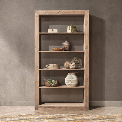 Natural Reclaimed Pine Bookcase Nalani Bookshelf Collection