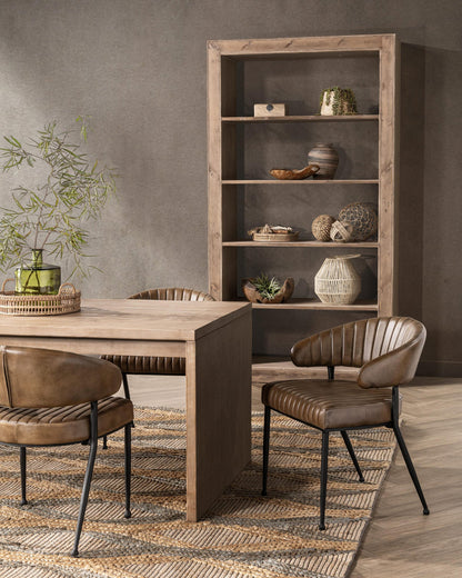 Natural Reclaimed Pine Bookcase Nalani Bookshelf Collection