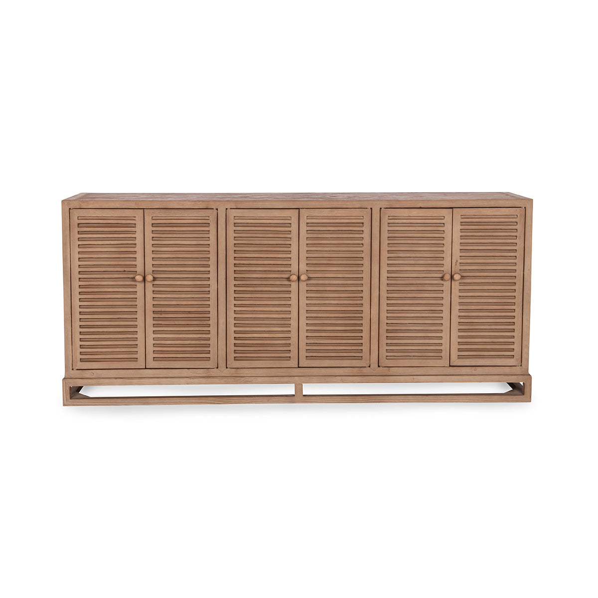 Distressed Brown Reclaimed Pine Buffets & Cabinet Jolen Six-Door Buffet Collection