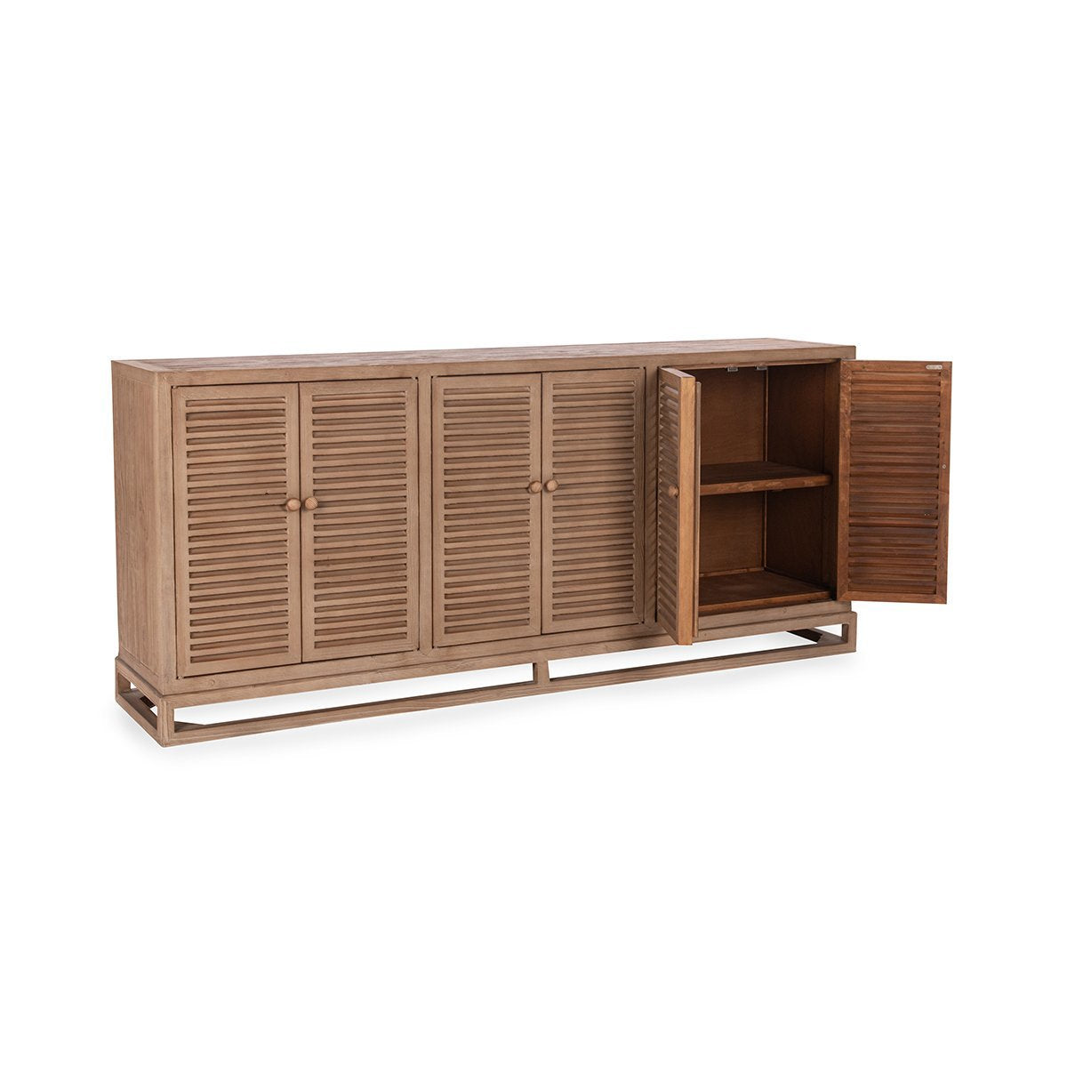 Distressed Brown Reclaimed Pine Buffets & Cabinet Jolen Six-Door Buffet Collection