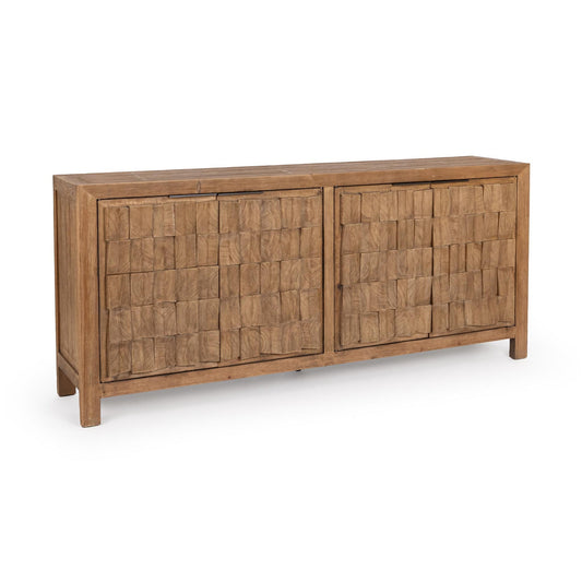 Drifted Sand Reclaimed Pine Buffets & Cabinet Gama Four-Door Cabinet Collection