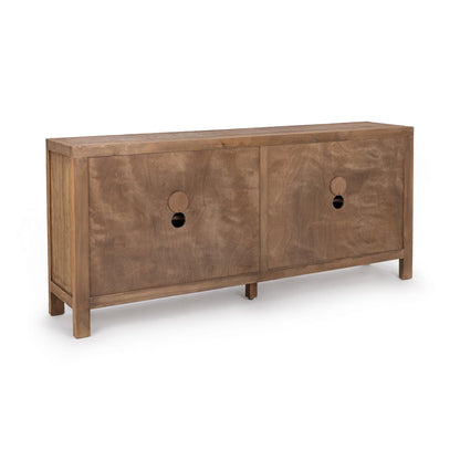 Drifted Sand Reclaimed Pine Buffets & Cabinet Gama Four-Door Cabinet Collection
