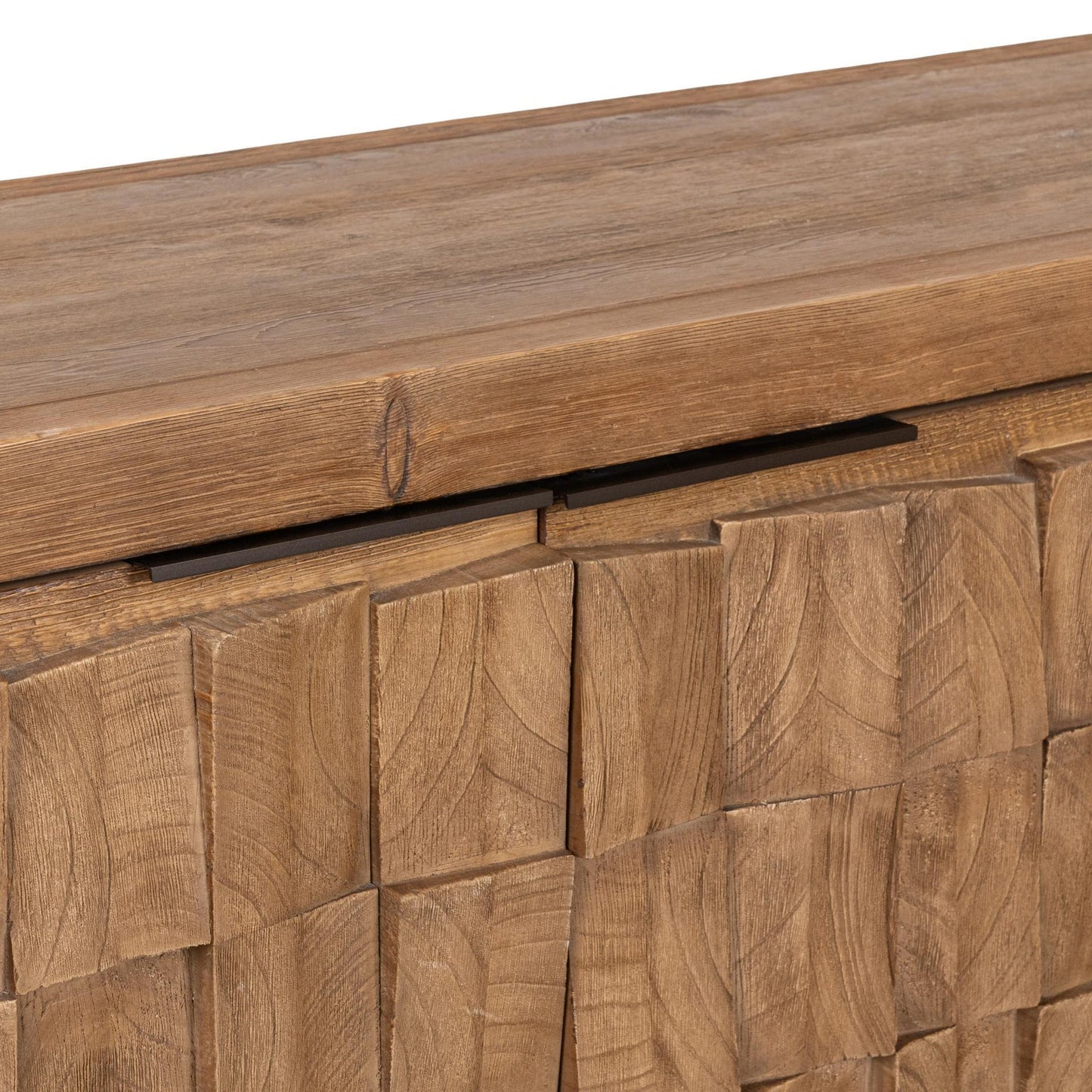 Drifted Sand Reclaimed Pine Buffets & Cabinet Gama Four-Door Cabinet Collection
