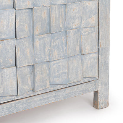 Blue Washed Reclaimed Pine Buffets & Cabinet Gama Four-Door Cabinet Collection