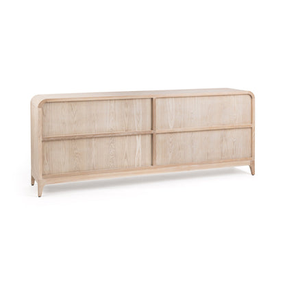 White Washed Elm Wood Buffets & Cabinet Waverly Cabinet Collection