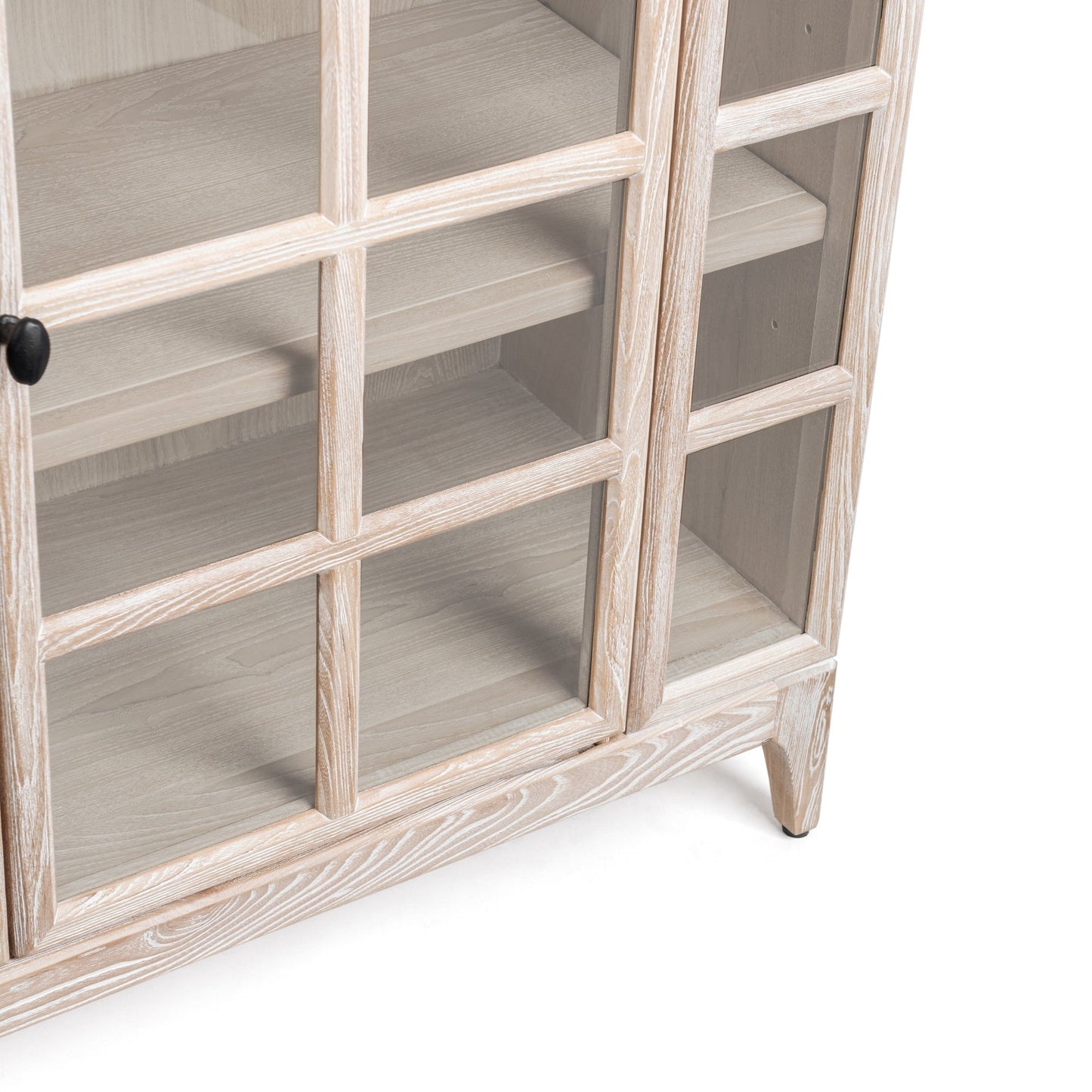 White Washed Elm Wood Buffets & Cabinet Waverly Cabinet Collection