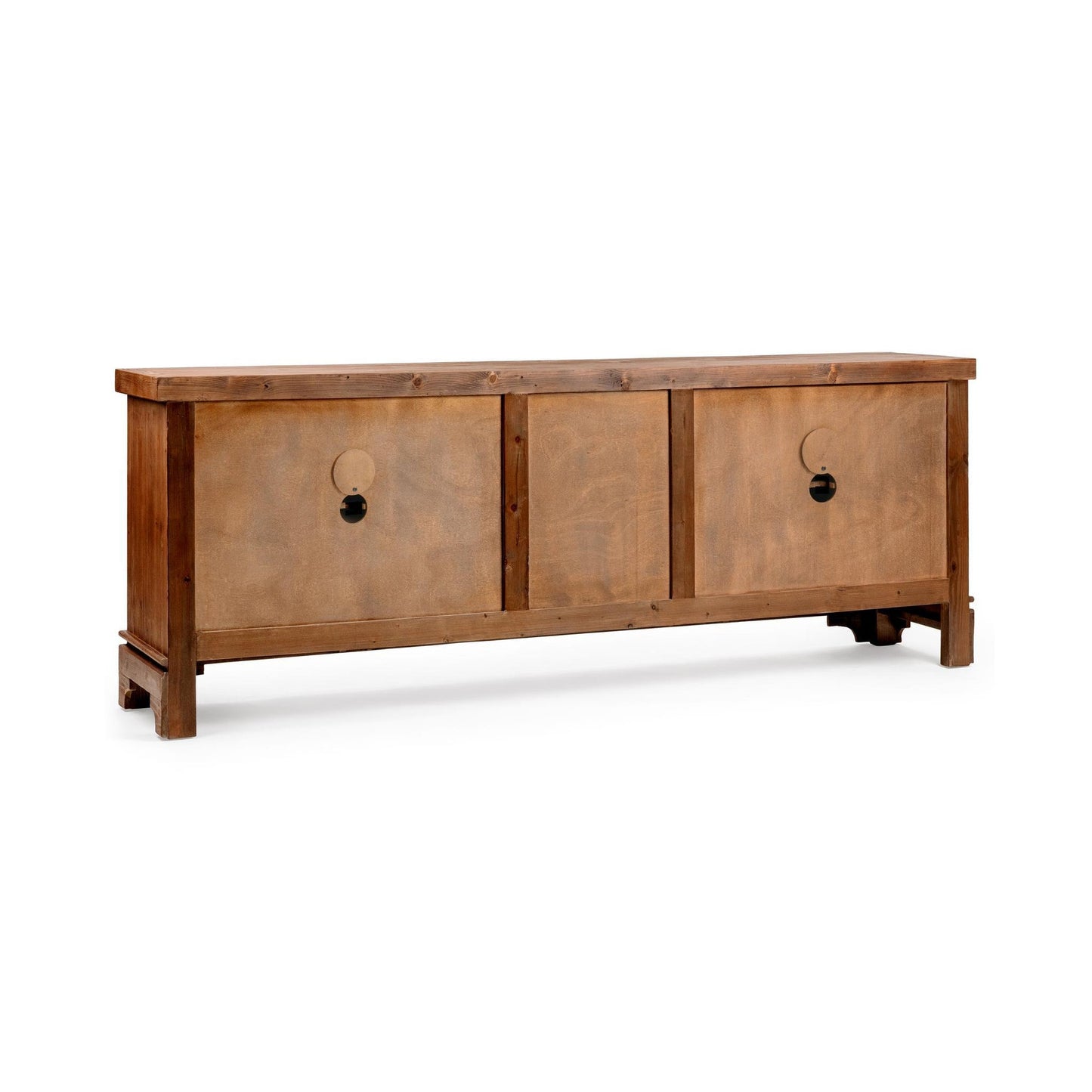Brown Reclaimed Pine Buffets & Cabinet Amita Three-Drawer Four-Door Cabinet Collection