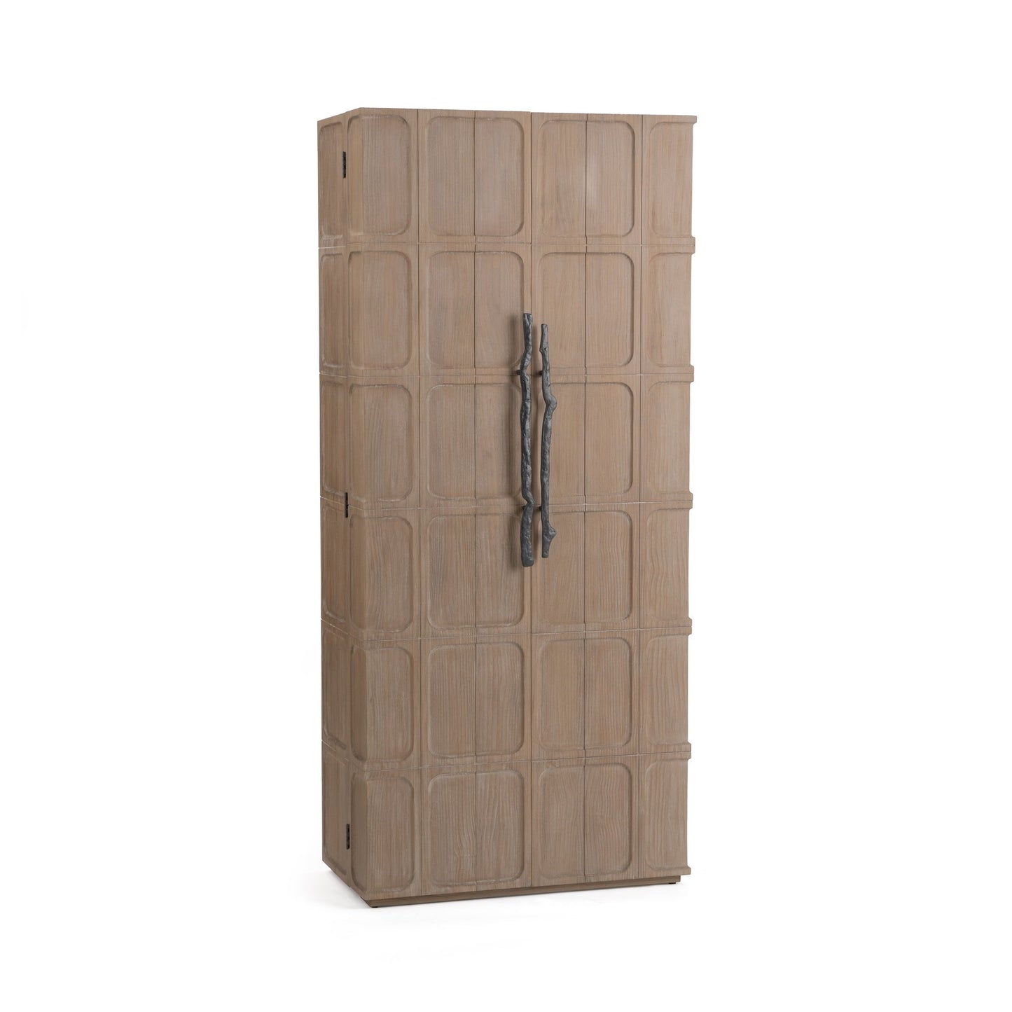 Pacific Sand Pine Wood Tall Cabinet Corin Tall Cabinet Collection