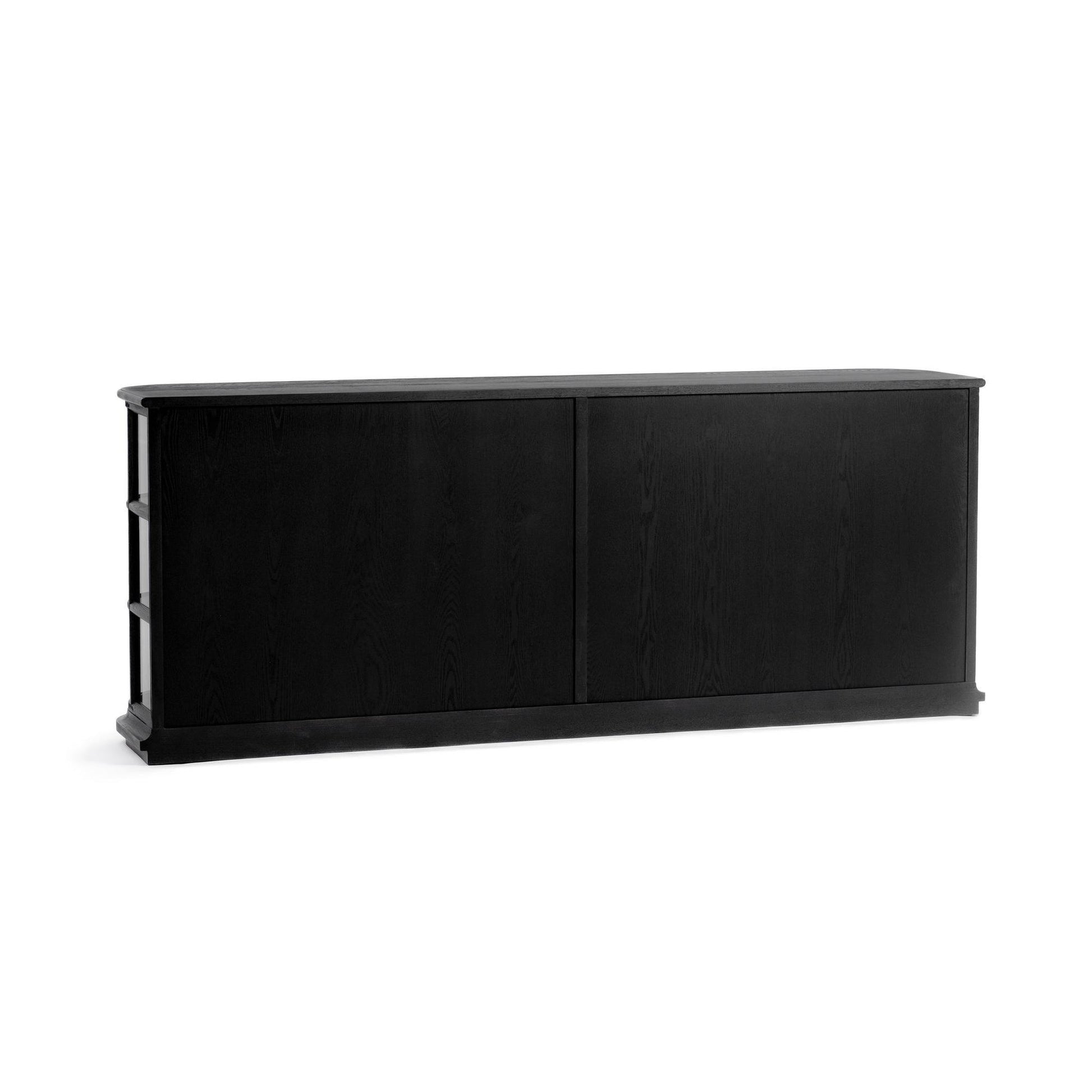 Loft Black Elm Wood Buffets & Cabinet Carson Four-Door Cabinet Collection
