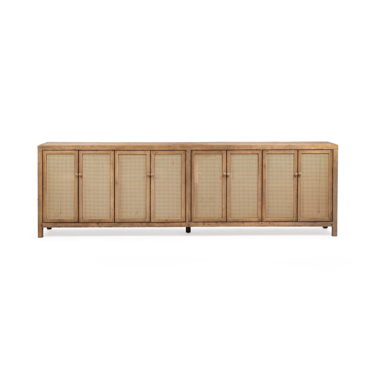 Sandy Cove Reclimed Pine Buffets & Cabinet Alvin Eight-Door Cabinet Collection