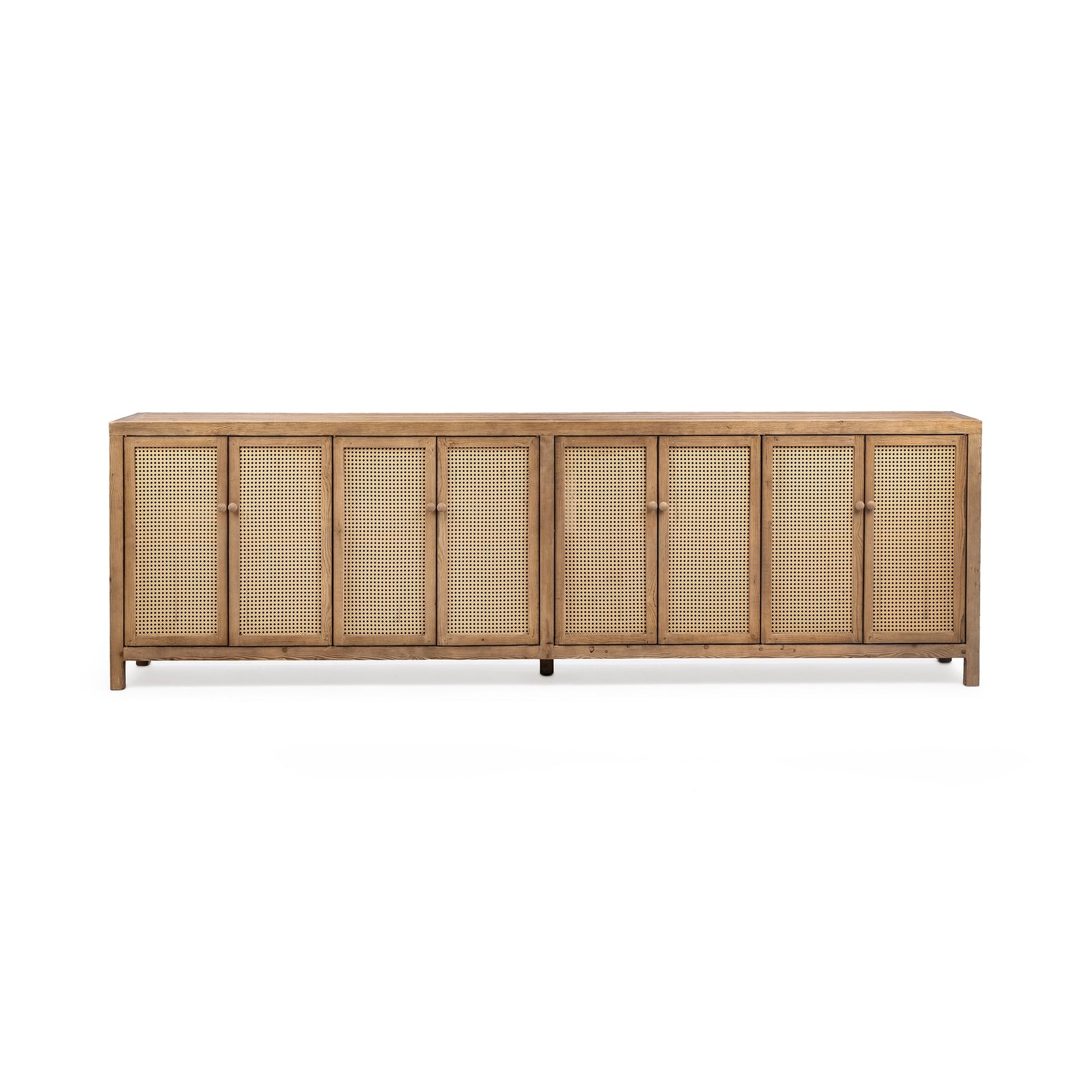 Sandy Cove Reclimed Pine Buffets & Cabinet Alvin Eight-Door Cabinet Collection