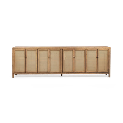 Sandy Cove Reclimed Pine Buffets & Cabinet Alvin Eight-Door Cabinet Collection