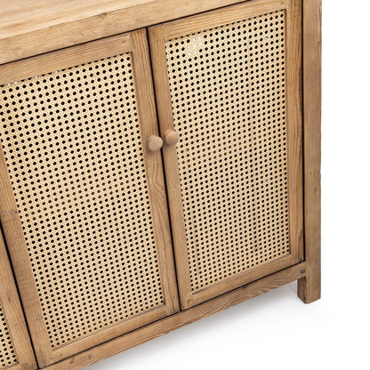 Sandy Cove Reclimed Pine Buffets & Cabinet Alvin Eight-Door Cabinet Collection
