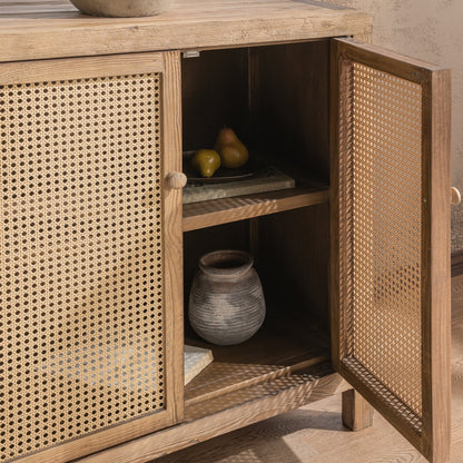 Sandy Cove Reclimed Pine Buffets & Cabinet Alvin Eight-Door Cabinet Collection