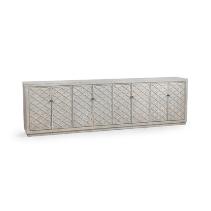 Blue Washed Reclaimed Pine Buffets & Cabinet Malibu Eight-Door Cabinet Collection