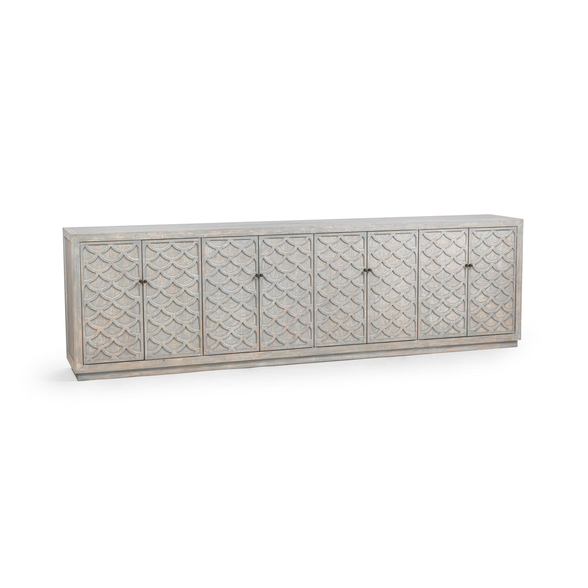 Blue Washed Reclaimed Pine Buffets & Cabinet Malibu Eight-Door Cabinet Collection