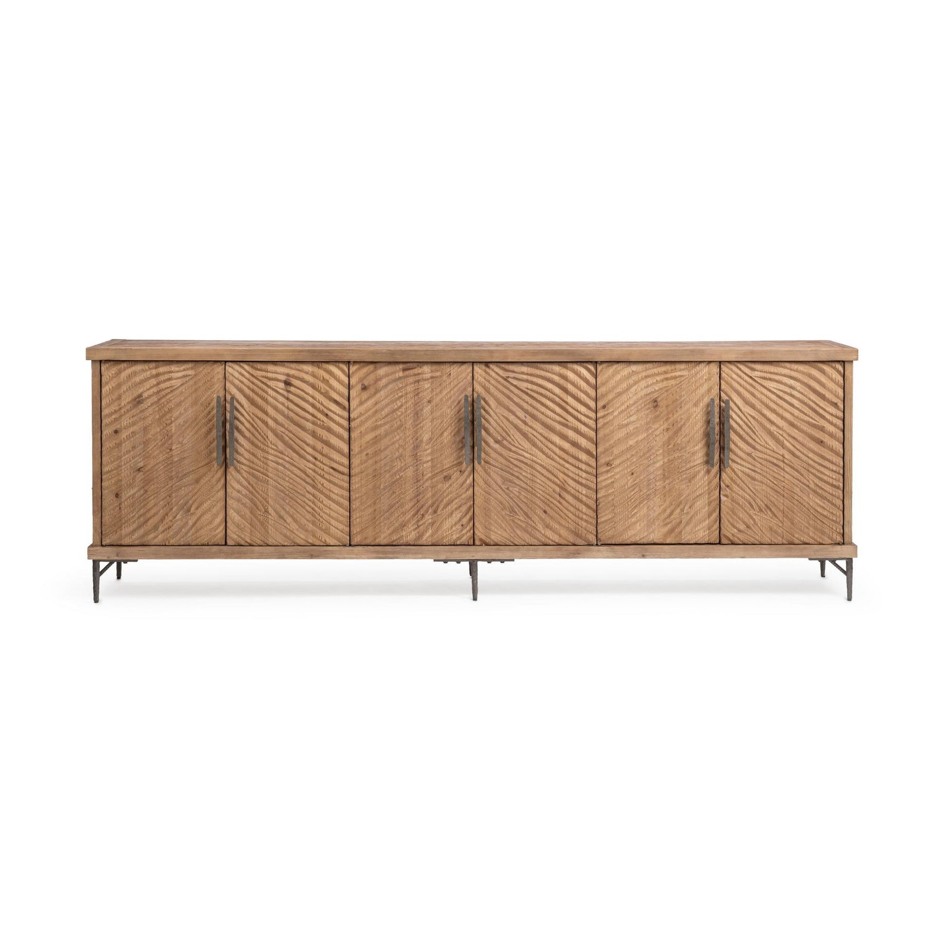 Sandy Cove Reclaimed Pine Buffets & Cabinet Edison Six-Door Cabinet Collection