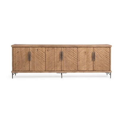 Sandy Cove Reclaimed Pine Buffets & Cabinet Edison Six-Door Cabinet Collection