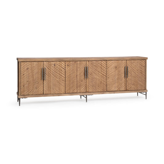 Sandy Cove Reclaimed Pine Buffets & Cabinet Edison Six-Door Cabinet Collection