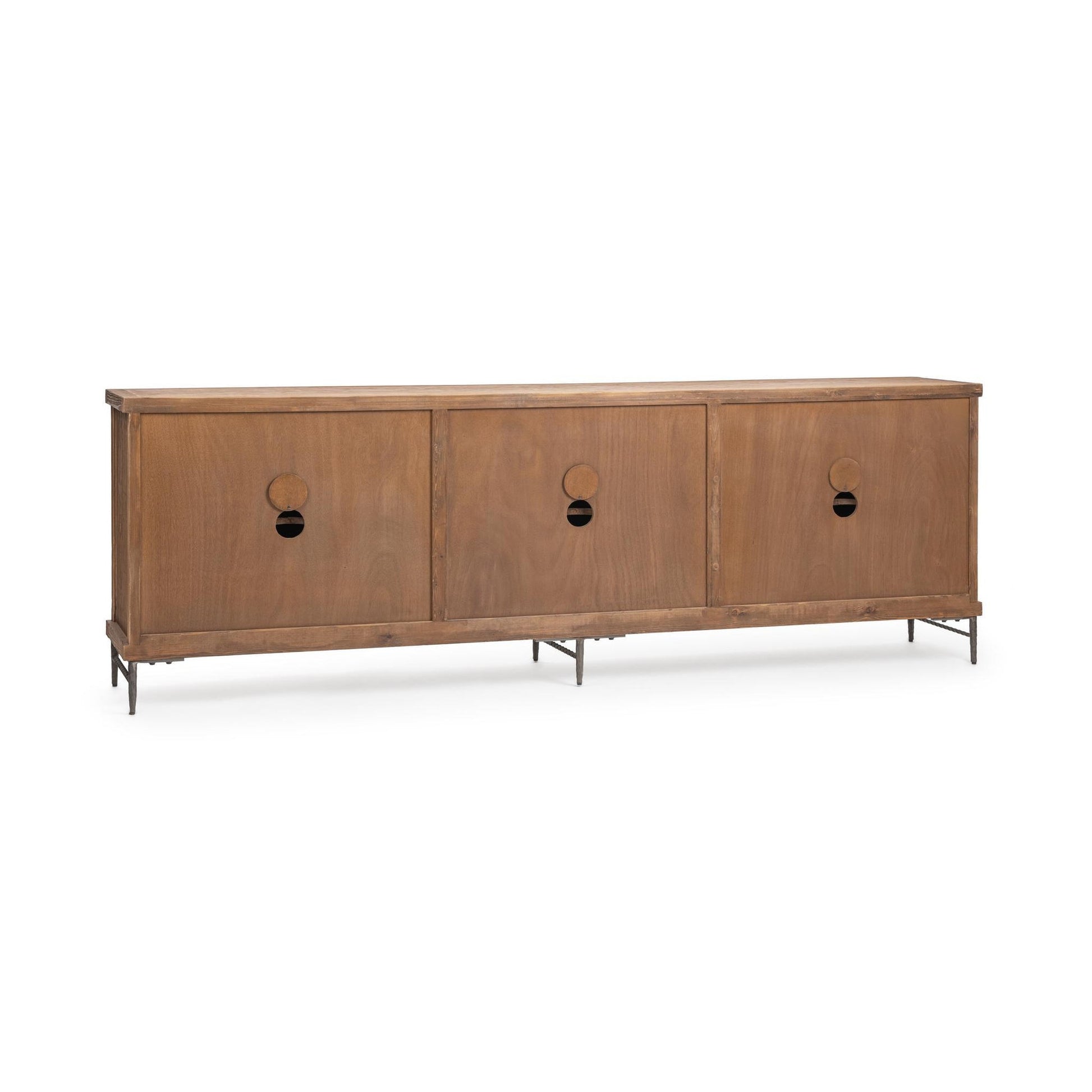Sandy Cove Reclaimed Pine Buffets & Cabinet Edison Six-Door Cabinet Collection