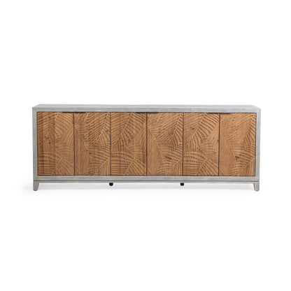 Soft Coastal Reclaimed Pine Buffets & Cabinet Ambrose Six-Door Cabinet Collection