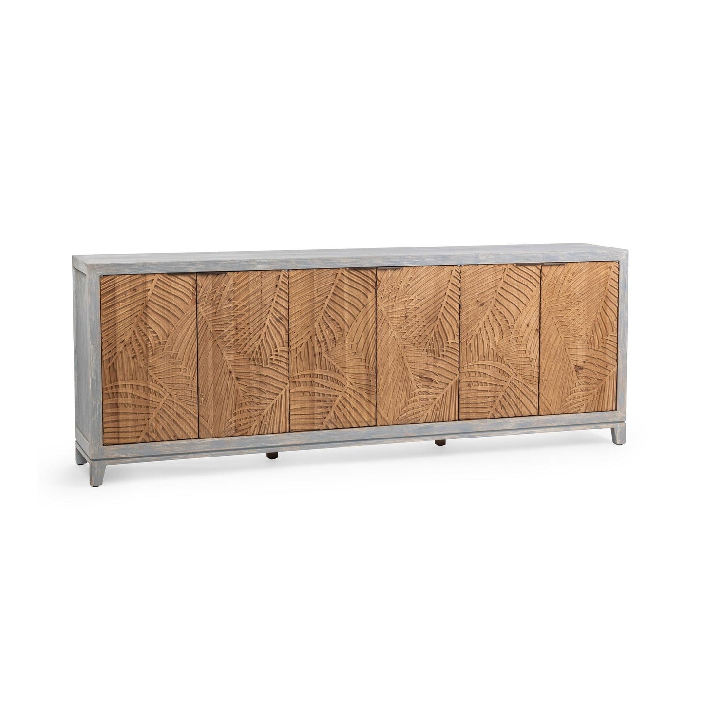 Soft Coastal Reclaimed Pine Buffets & Cabinet Ambrose Six-Door Cabinet Collection
