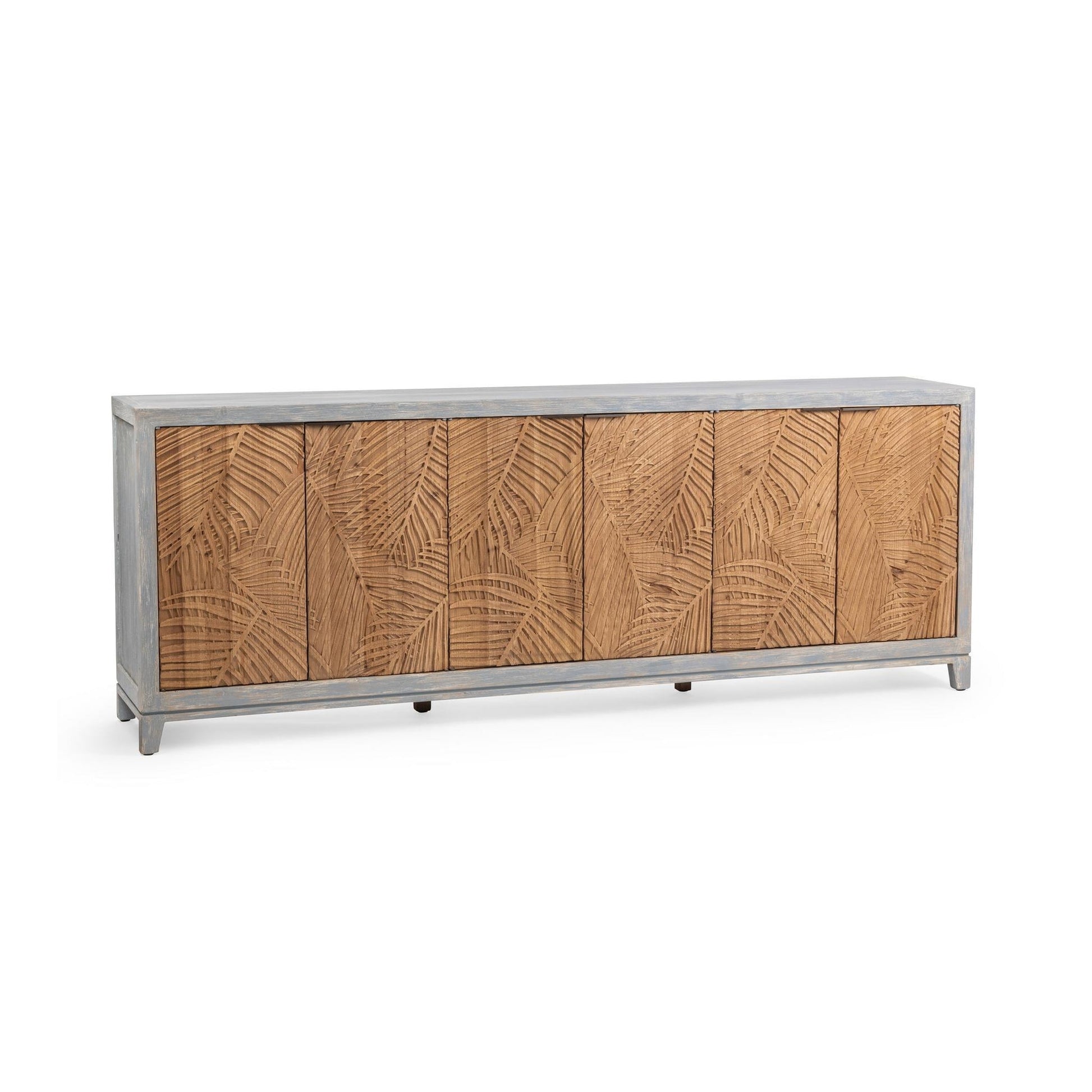 Soft Coastal Reclaimed Pine Buffets & Cabinet Ambrose Six-Door Cabinet Collection