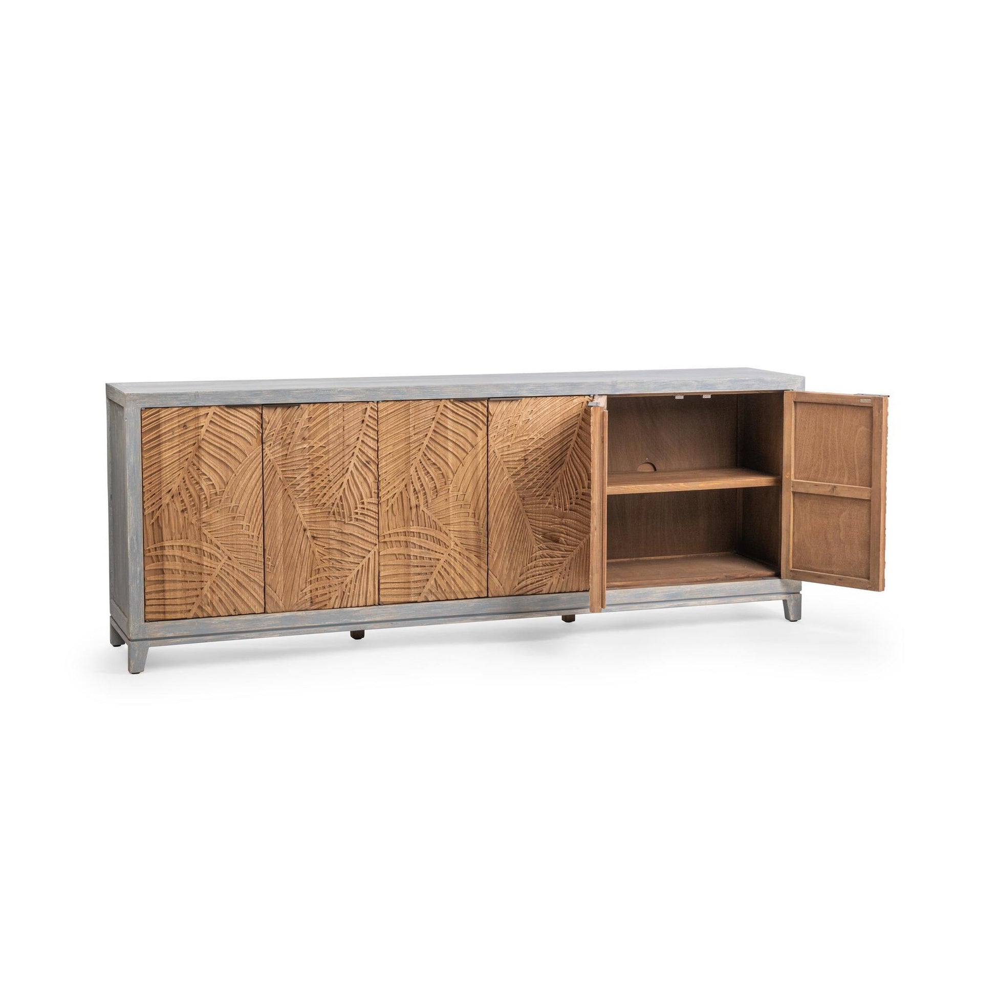 Soft Coastal Reclaimed Pine Buffets & Cabinet Ambrose Six-Door Cabinet Collection