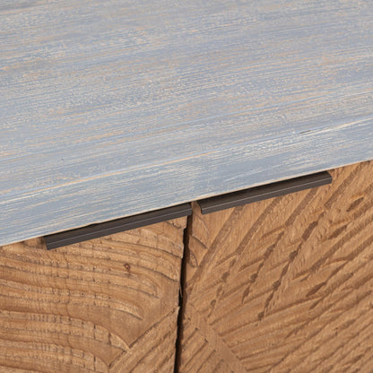 Soft Coastal Reclaimed Pine Buffets & Cabinet Ambrose Six-Door Cabinet Collection