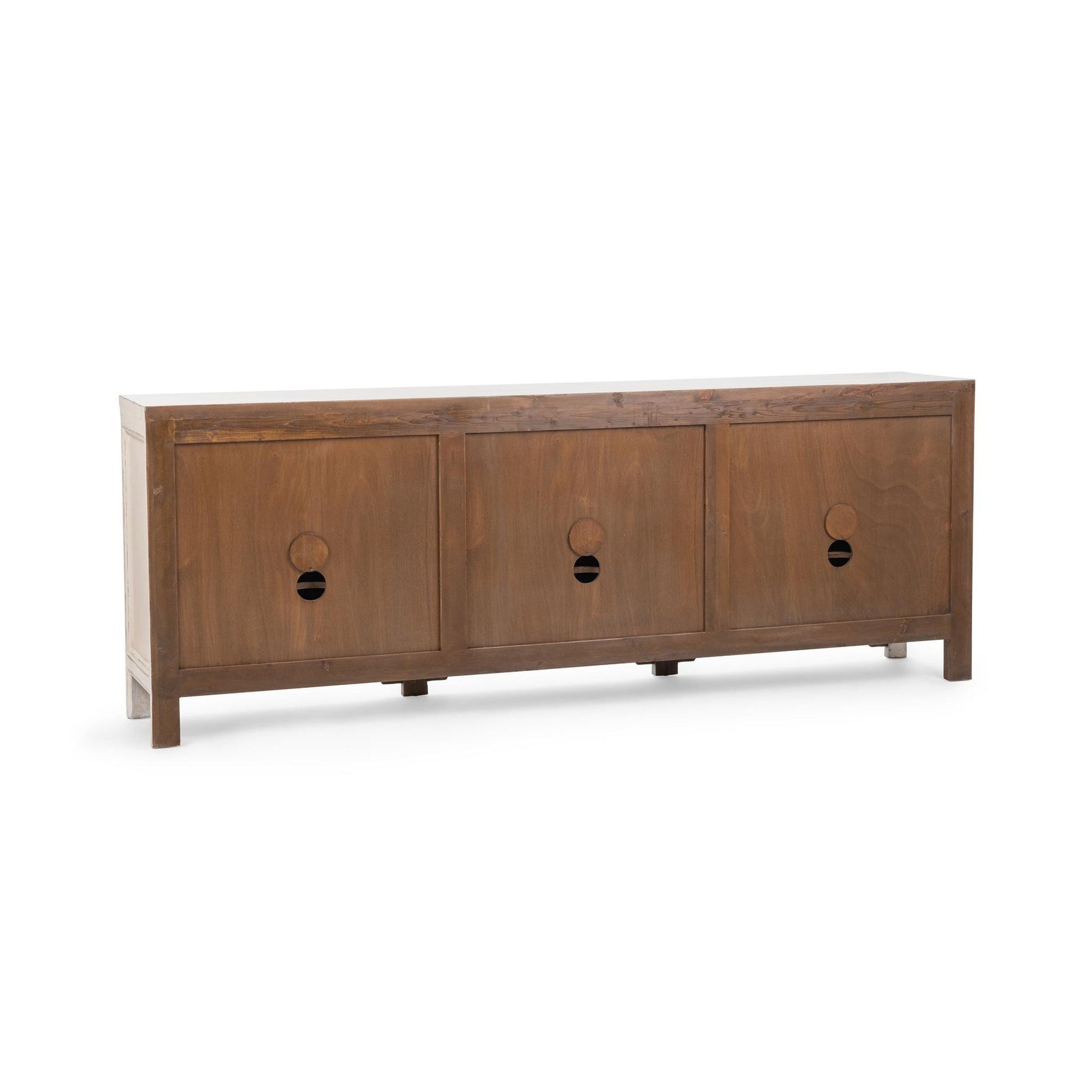 Coastal Cream Reclaimed Pine Buffets & Cabinet Winford Three-Drawer Six-Door Cabinet Collection
